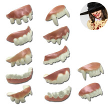Presas de vampiro para o Halloween, dentes postiços reutilizáveis, confortáveis e realistas, perfeitos para festas temáticas de terror. Fáceis