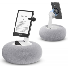 Magnetischer Handy-Kissenständer, verstellbare Handyhalterung für Bett, Schoß, Schreibtisch, bequeme Handy-Kissenhalterung für Fac