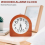 Tickenloser Wecker aus Holz mit Schlummerfunktion 5