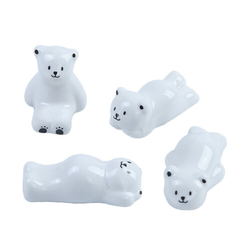 Ceramic chopstick rests Bear holders for chopsticks Elegant utensil