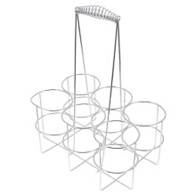 Stainless Steel Beer Basket Portable Carrier for Festivals Parties
