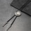 Modieuze verstelbare Frontier Bolo Tie metalen sterbedel-Bronzen 6