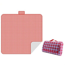 camping mat, waterproof, thick carrying bag, picnic blanket (Red)