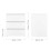3 Storage Drawers White Modern Bedside Table 3
