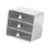 Large Capacity 3-Layer Plastic Desktop Storage Box for Makeup & Accessories 5
