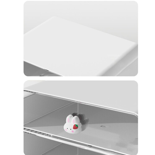 Large Capacity 3-Layer Plastic Desktop Storage Box for Makeup & Accessories 2