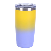 Double-Wall Vacuum Insulated Stainless Steel Tumbler, High-Capacity 20oz Drinkware with No BPA Lid, Keeps Beverages Hot 12 Hours & Cold Over 30 Hours