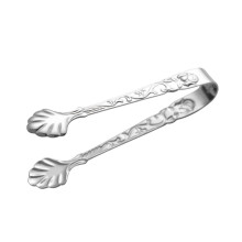 Stainless Steel Ice Cube Tongs with Rose Handle for Sugar Cubes Desserts Tea Parties and Daily Use