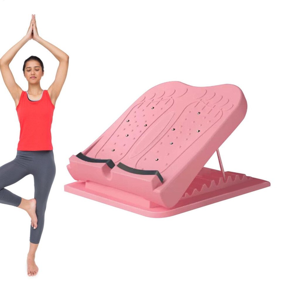 Slant Board  Adjustable Calf Stretch Wedge  Pilates Equipment, Pink
