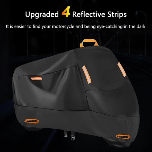 Motorradabdeckung kompatibel mit Harley Davidson 114 FXDR 2019, mit Schlossloch, 1