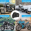 Motorradabdeckung kompatibel mit Harley Davidson 114 FXDR 2019, mit Schlossloch, 3