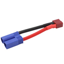 Silicone Cord Adapter for RC Systems, Secure Connection T Plug to EC5 Male Female Connector Adapter, Reusable Connector with Compact Structure, Ideal