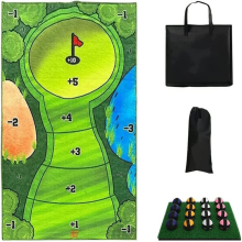 Golfspiel-Set mit Schlagmatte für drinnen, Sportspielzeug, lustige Spiele für Partys und Familienaktivitäten