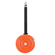 700C French Valve Inner Tube 1828mm T Alloy Bright Orange 27g Road Bike