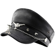 Chapeau militaire unisexe de Style français, tissu-rivet