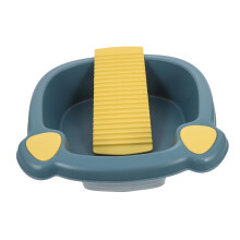 Plastic Wash Basin with BuiltIn Washboard, MultiFunctional Laundry Tub for Clothes, Feet, Hair