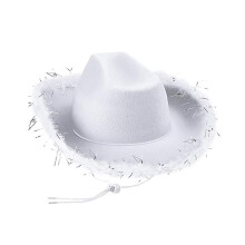 Chapeau de mariée en plumes et strass scintillants,-Blanc
