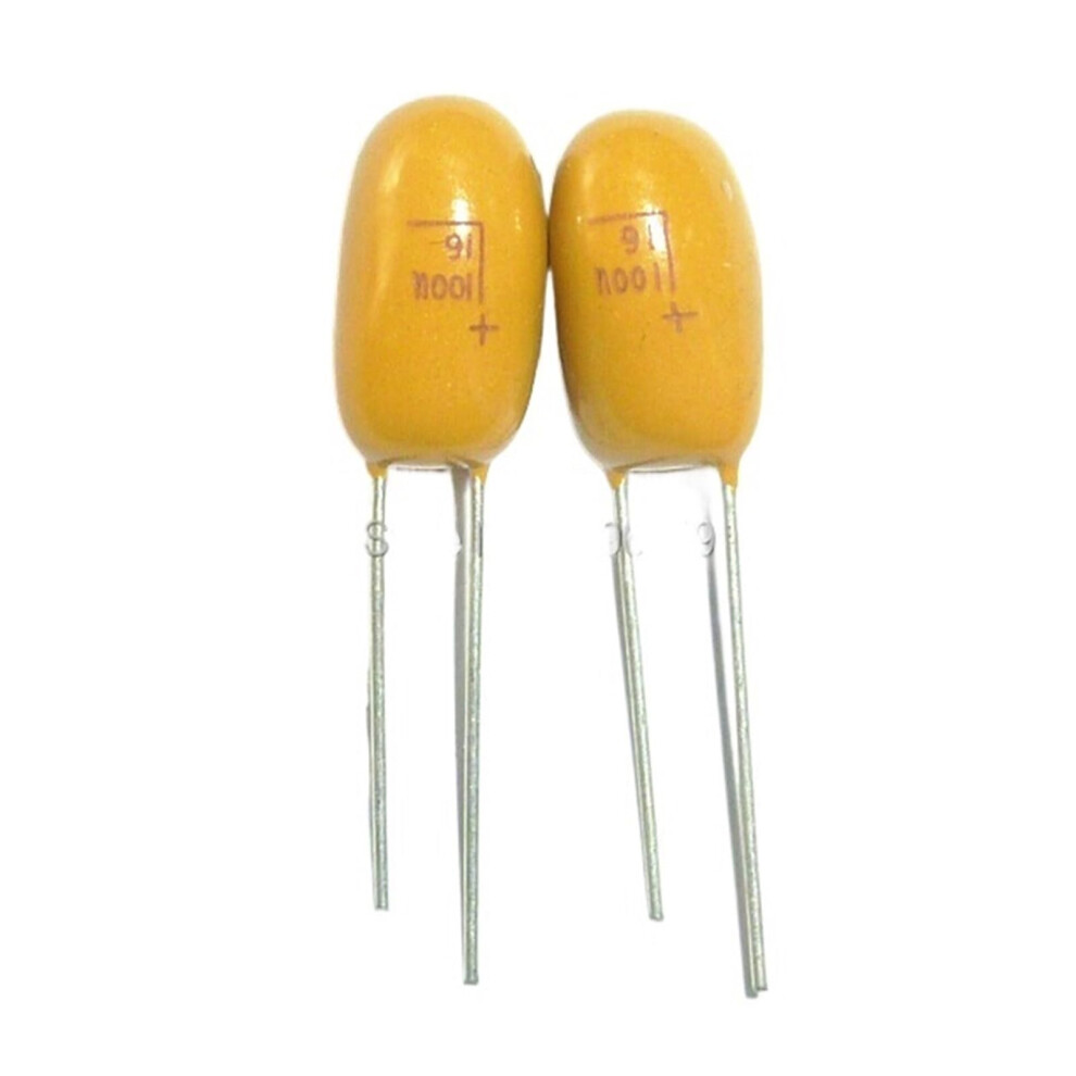 10Pcs Tantalum Capacitor 100Uf 16V 16V100uf Dip Radial Capacitance Meters 9119770466044