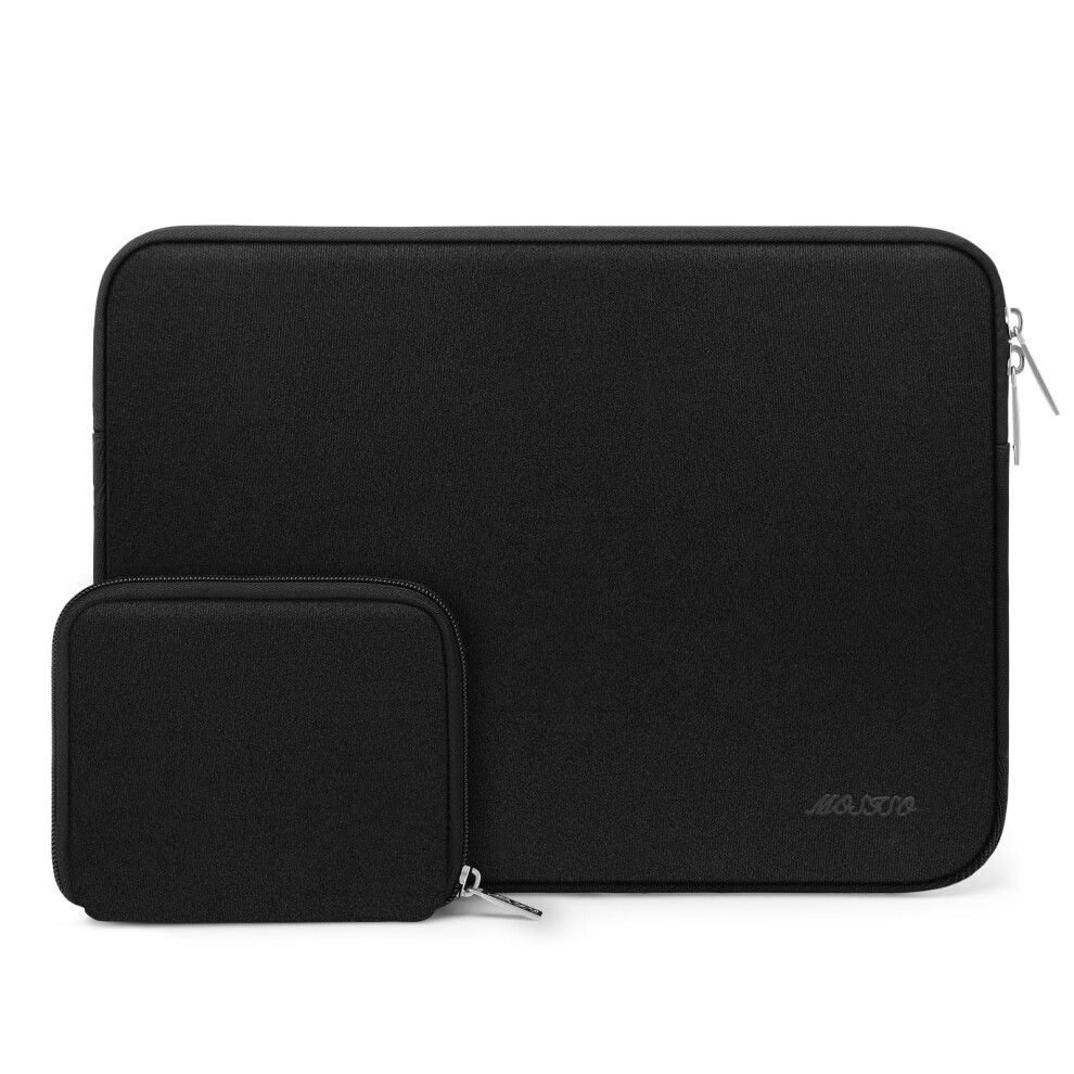 14 Inch Laptop Sleeve Case Neoprene Bag With Accessory Pouch For Hp Dell Lenovo Asus Acer Black 9339159879030