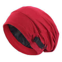 Chapeau de casque Flexible Simple, modifiable en-Vin rouge