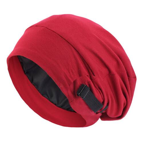 Chapeau de casque Flexible Simple, modifiable en-Vin rouge