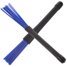 Retractable Nylon Drum Brushes Set of 2 with Comfortable Handles for Jazz Drumming Accessories