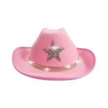 Chapeaux de Cowboy pour enfants, thème occidental, décors-Rose