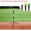Travel Hitting Tee, Compact Lightweight Design for Quick Setup, Durable Rubber Topper for Long-Lasting Performance 7