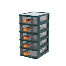 5 Drawer Plastic Storage Organizer for Stationery, Art & Craft Supplies, 17x13.4x28cm Green