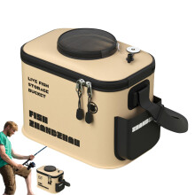 Foldable Fishing Bucket, Fish Protection Bucket, Camping Fishing Bag