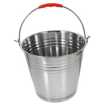Stainless Steel Round Bucket 7L Leakproof with Handles for Camping Hiking and Outdoor Use