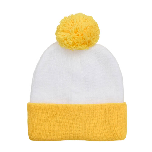 Chapeau d'hiver élégant avec Design de blocs de couleurs et-2