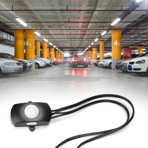 Auto PIR Motion Detection, Energy-Saving Light Switch For Corridor, Garage; Flexible Timing Setting, Adjustable Motion Sensor Switch With Easy Install 2