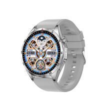 GTS4 330mAh 49x49mm Zifferblatt Schwarz/Silber Smartwatch