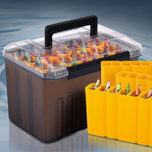Lure Box  RustResistant Tackle Box with Compartments for Anglers 2