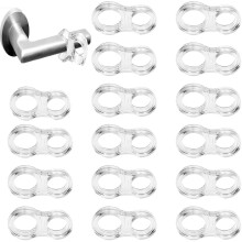 16 Pieces Door Handle Buffers, Transparent Door Stop Handle PVC, Universal Door Handle Trim