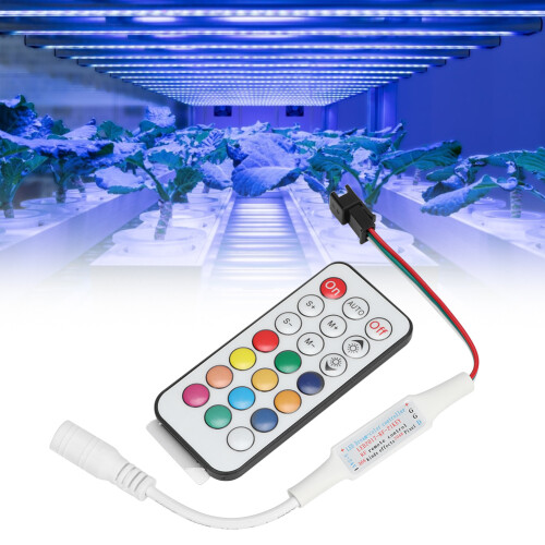 Ασύρματος ελεγκτής LED RF, συμβατός με WS2812B WS2811, είσοδος πολλαπλών τάσεων 5V-24V, για 2
