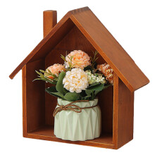 Functional Art Piece, Wooden Wall Storage Shelf For Nature Indoors
