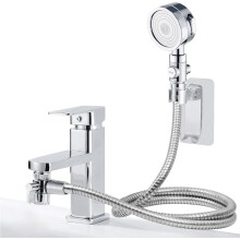 Chuveiro para animais de estimação com função de massagem para banhos relaxantes, mangueira espiral extensível para maior praticidade e fácil