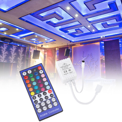 Rgbw Infrared Controller With Dimmer Function, 40 Button Ir Remote Compatible With 12V To 24V Led Strip Lights Customizable Led Pool Lighting Solution 2