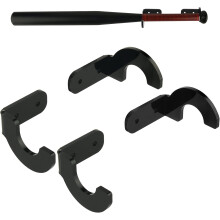 Suporte de parede em acrílico para taco de beisebol, elegante expositor para decoração de sala de jogos, suporte para memorabilia esportiva e
