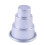 3tier cupcake pan pudding baking pan silver 5.57.5CM 1