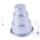 3tier cupcake pan pudding baking pan silver 5.57.5CM 3