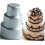 3tier cupcake pan pudding baking pan silver 5.57.5CM 4