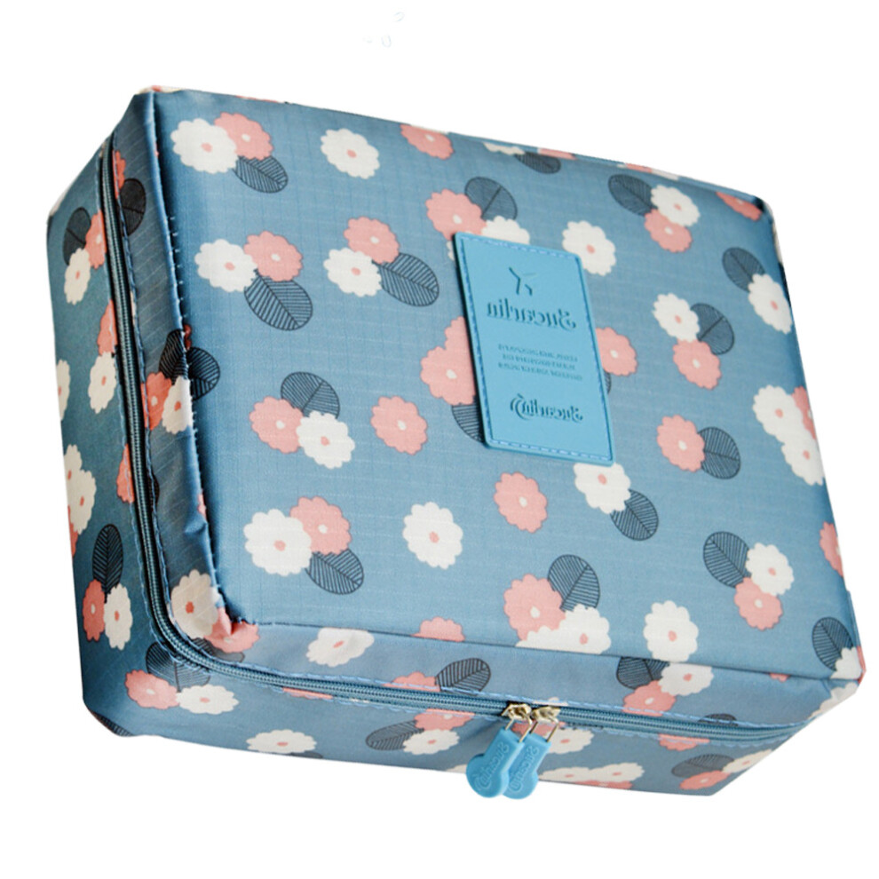 Style Meets Utility, Waterproof Travel Cosmetic Bag with Built-in Mesh Pocket, Microfiber Internal Liner for Smooth Handling, Compact & Portable for D