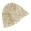 Chapeau pull scintillant, confortable, ajouré, sans bords,-Beige 1