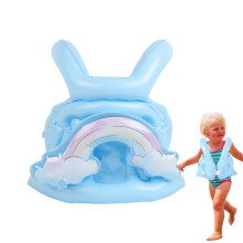Inflatable Kids Swim Vest, Adjustable Float Jacket Aid, Snorkel Buoyancy Vest