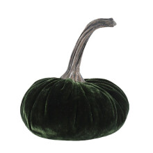 DużE Aksamitne Dynie do Dekoracji, RęCznie Robione Sztuczne Dynie do ZbioróW, Jesień Halloween ŚWięTo DzięKczynienia Home Decor (Zielony)