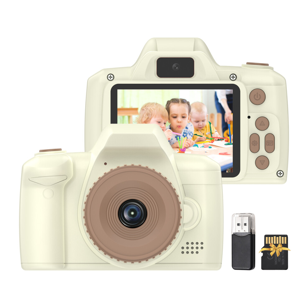 Kids Digital Camera 1080P 32Gb Dual Lens 2.4" Ips Pink/Beige 8441364791890