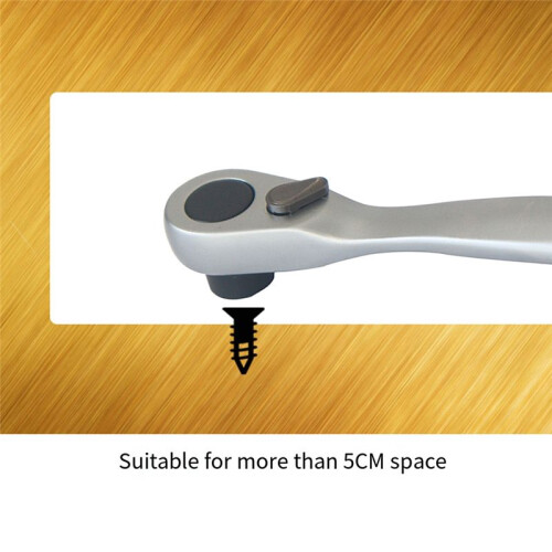 1/4Inch Ratchet Handle 72 Teeth Small Hand Repair Tools Wrench Quick Release Spanner Tool Accessories